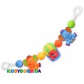 Погремушка-растяжка на коляску Слон и медведь Baby Mix 136-136P-1